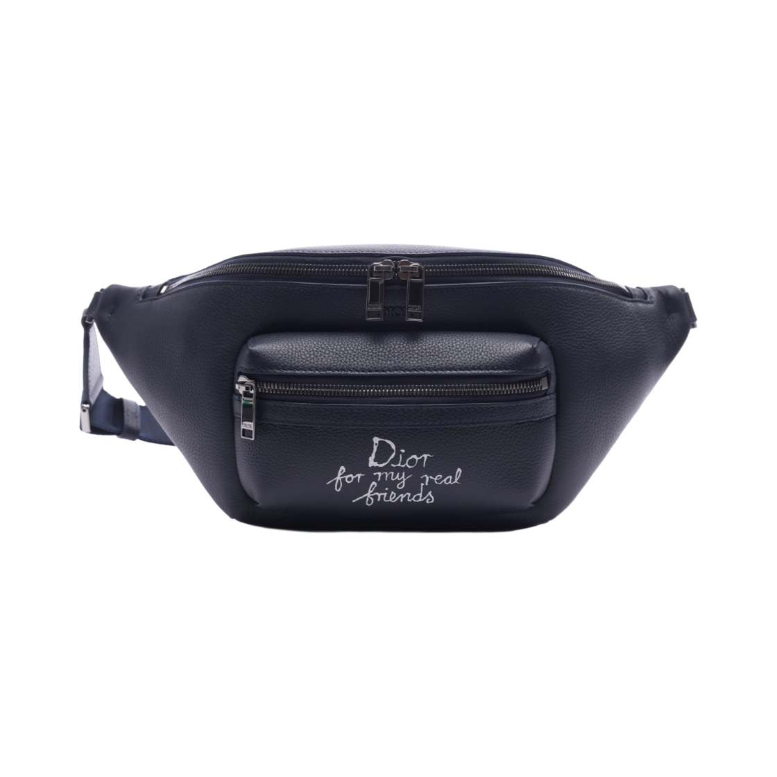 1ESBO077FRY H56E 25S [15% 쿠폰] Dior x Hylton Nel Rider 2.0 Belt Bag Grained Calfskin with Print Navy Blue White