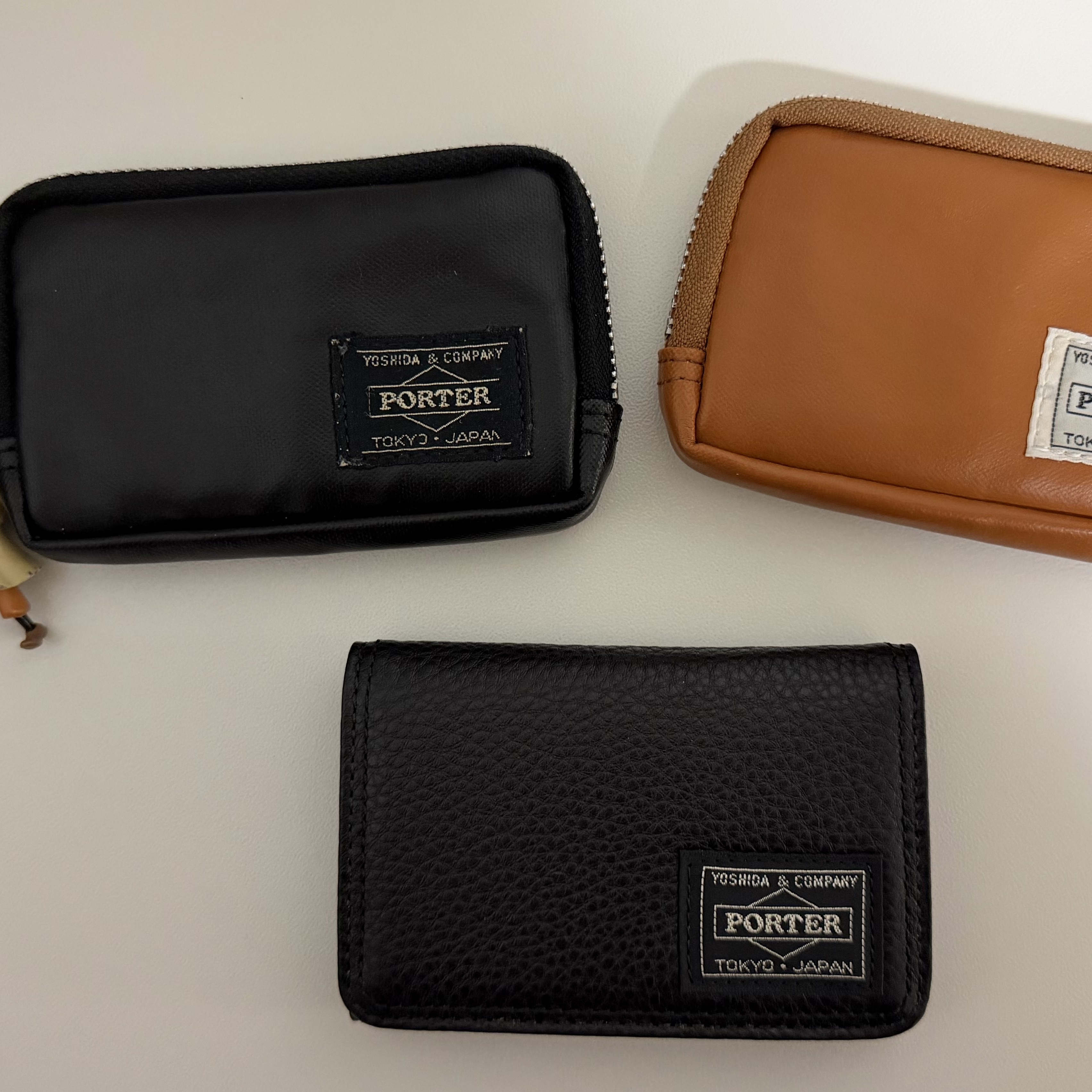 Porter Calm Card Case Black, Porter Freestyle Multi Coin Case Black 착용 스타일 - 2