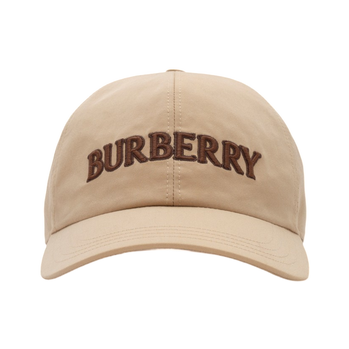 8124433 Burberry Logo Gabardine Baseball Cap Flax Beige
