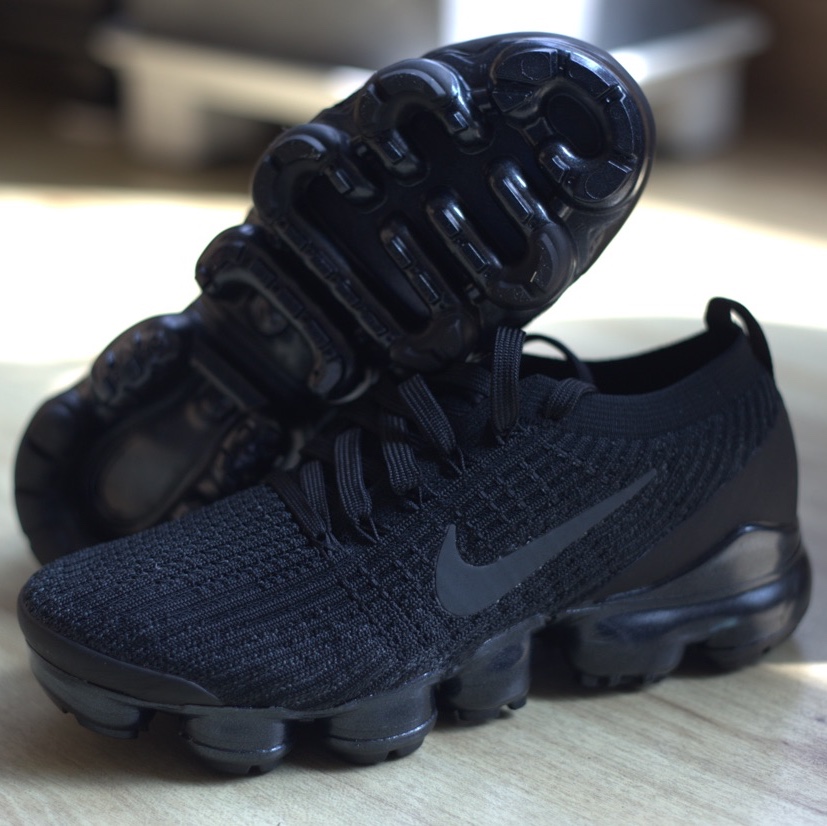 (W) Nike Air VaporMax Flyknit 3 Triple Black 착용 스타일