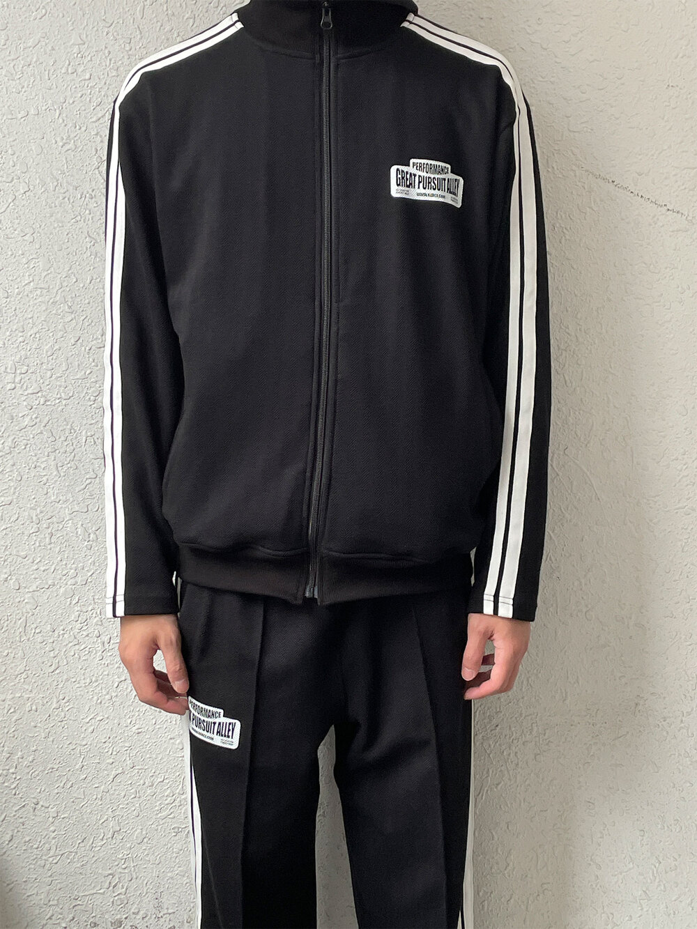키아세 해링본 져지 팬츠 블랙(Kiiace Herringbone Jersey Pants Black) - 3
