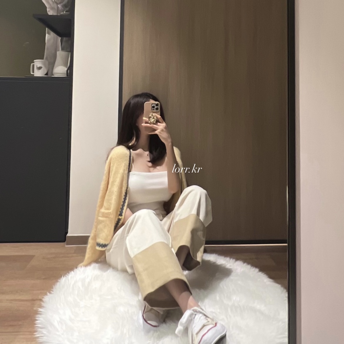 Maison Mihara Yasuhiro Peterson OG Sole Canvas Low-top Sneakers Natural 착용 스타일 - 2