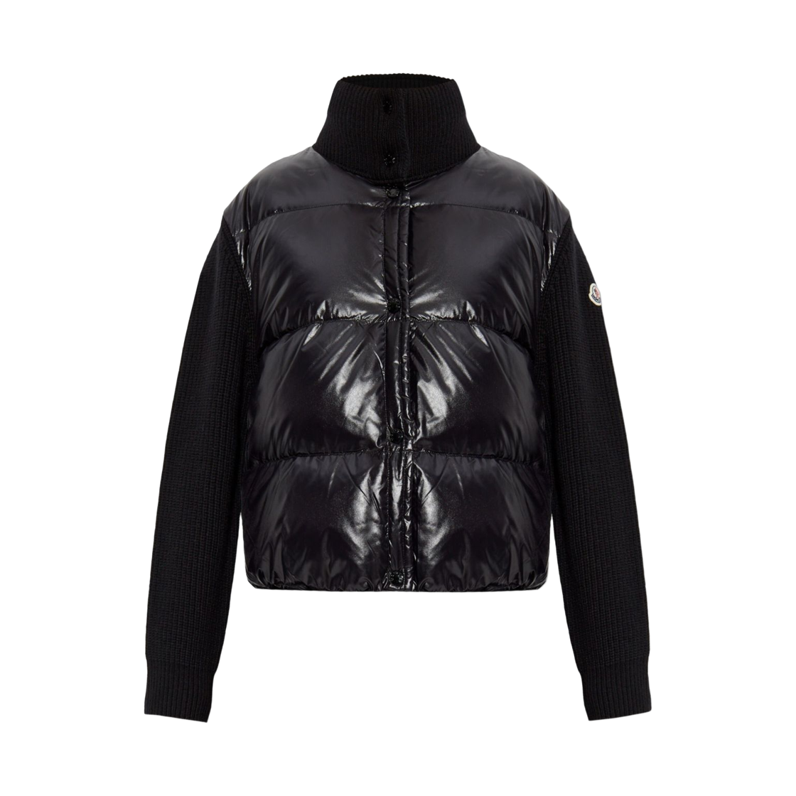 L1-093-9B00019-M4281-999 (W) Moncler Padded Wool Cardigan Black - 26SS