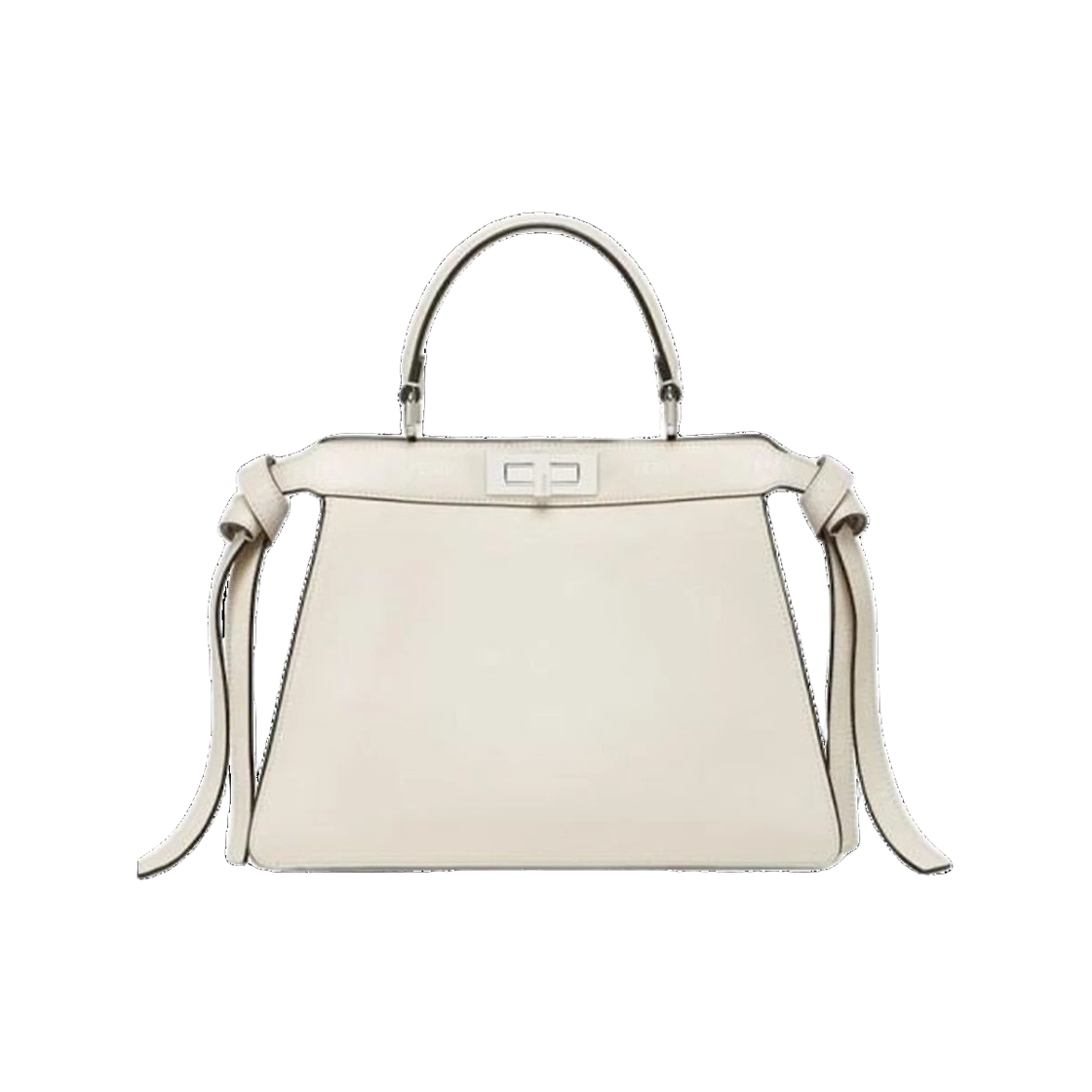 8BN321 ANSD F0KMH 23S [15% 쿠폰] Fendi Peekaboo I See U Medium Tote Bag White