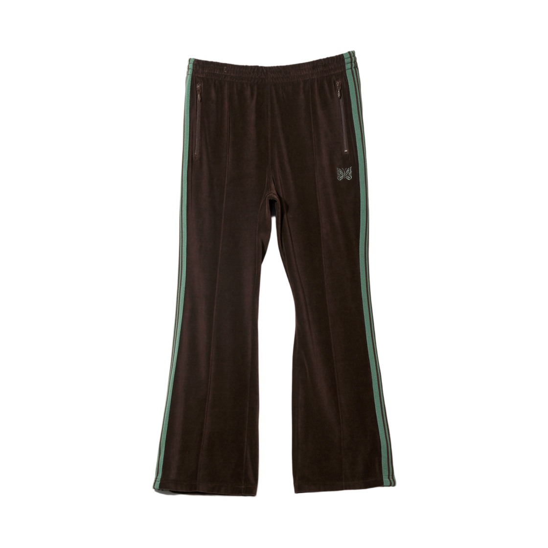 SX416C Needles Boot Cut Track Pant C/PE Velour Brown