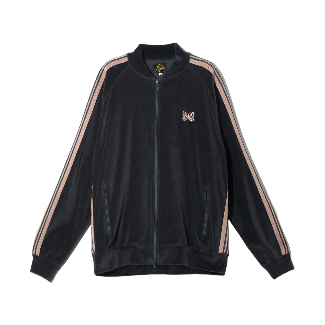 니들스 립 칼라 트랙 자켓 C/PE 벨루어 스틸 블루(Needles Rib Collar Track Jacket C/PE Velour Steel Blue)