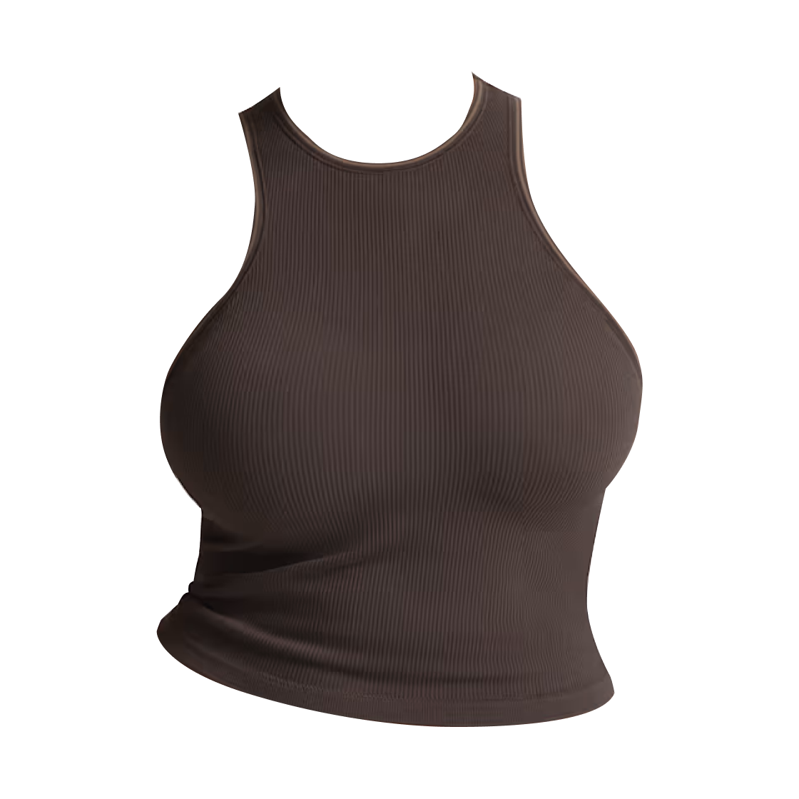 (W) 나이키스킴스 골지 심리스 레이서넥 탱크탑 NSKM 피닉스 NSKM 트러플((W) NikeSKIMS Ribbed Seamless Racer-Neck Tank Top NSKM Phoenix NSKM Truffle) - 1