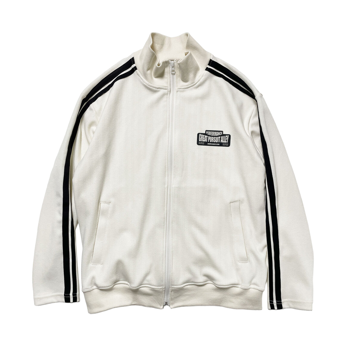 키아세 해링본 져지 자켓 오프화이트(Kiiace Herringbone Jersey Jacket Off White) - 1