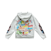 Chrome Hearts Matty Boy Flame Hoodie Gray