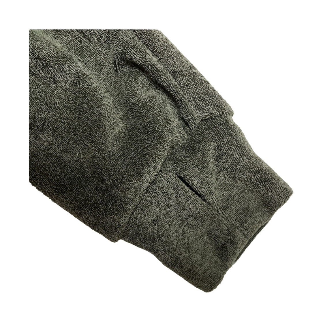 키아세 타월 풀 집업 후드 더스트 그린(Kiiace Towel Full-zip Hoodie Dust Green) - 4