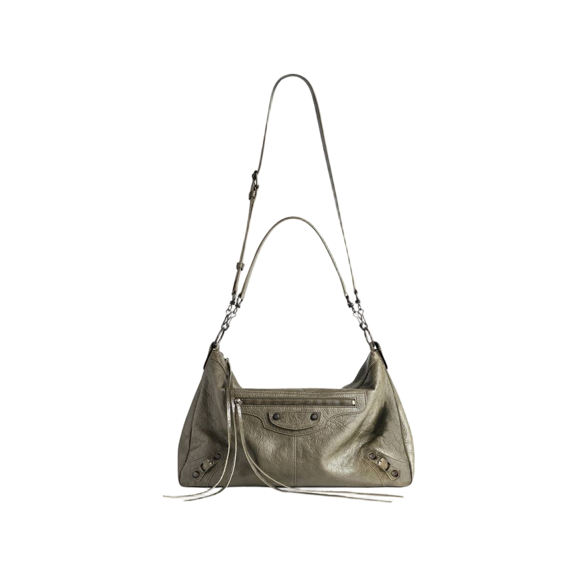 발렌시아가 르 시티 모토 미디움 아미 그린(Balenciaga Le City Moto Medium In Army Green) - 1