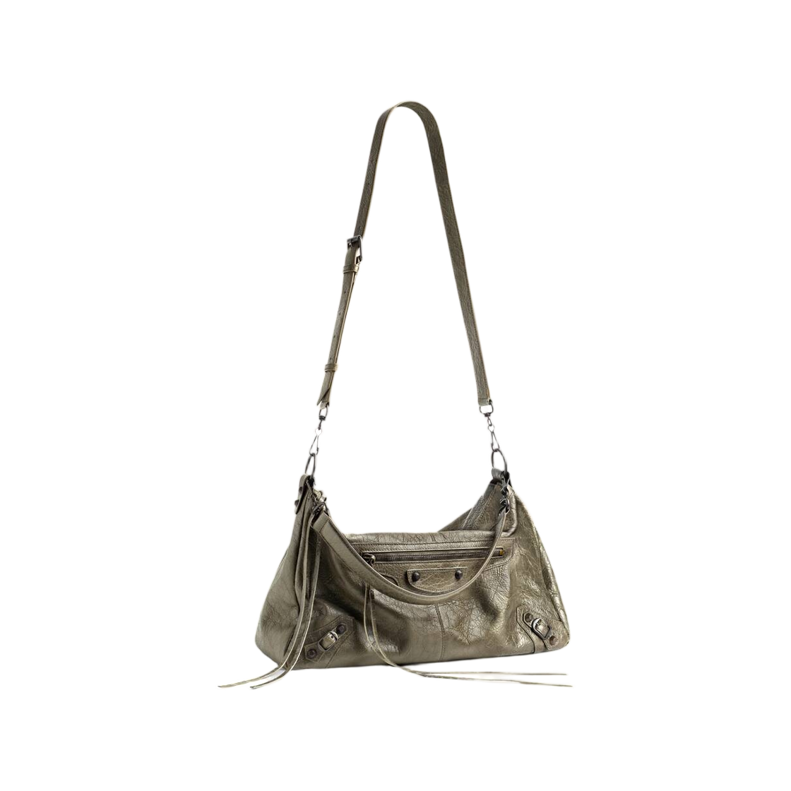 발렌시아가 르 시티 모토 미디움 아미 그린(Balenciaga Le City Moto Medium In Army Green) - 2