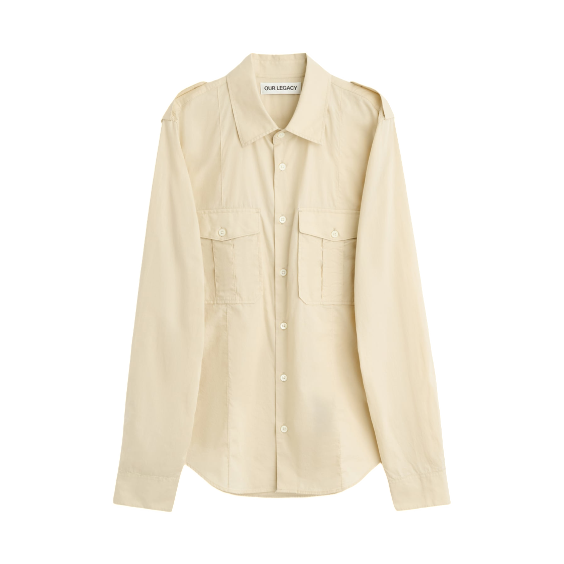 M2262LE Our Legacy Lean Shirt Eggshell Plainview Cotton