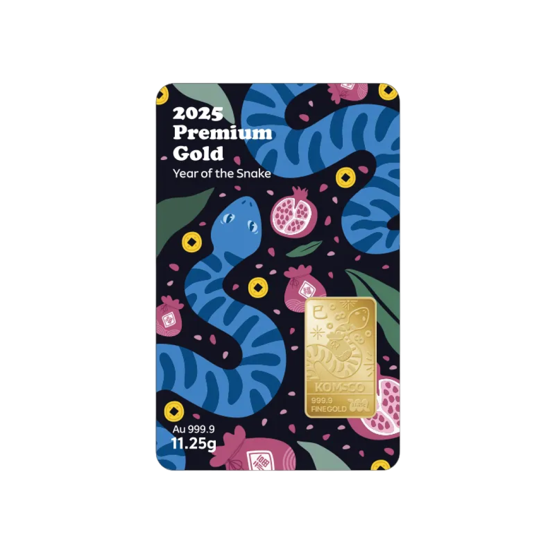 금 한국조폐공사 2025 을사년 뱀의 해 카드형 골드 11.25g(Gold KOMSCO 2025 Year of the Blue Snake Card Type Gold 11.25g) - 2