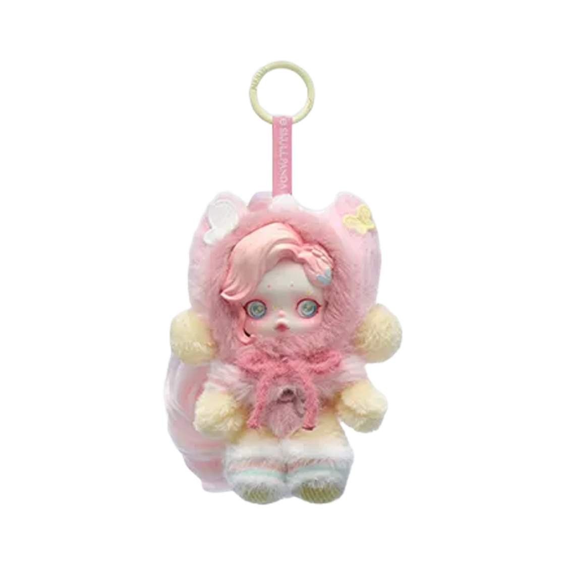 팝마트 스컬판다 마이리틀 포니 시리즈 인형 키링 플루터샤이 (개봉 박스)(Pop Mart Skullpanda x My Little Pony Series Plush Doll Pendant Fluttershy (Opened Case))