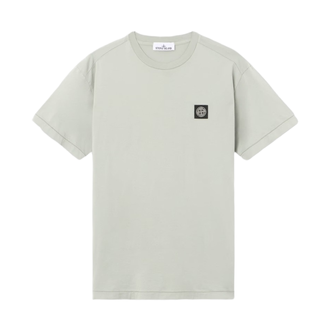L1S1521000-27S0013-V0055 Stone Island 2100027 60/2 Cotton Jersey Slim Fit T-Shirt with Compass Patch Sage Green - 26SS