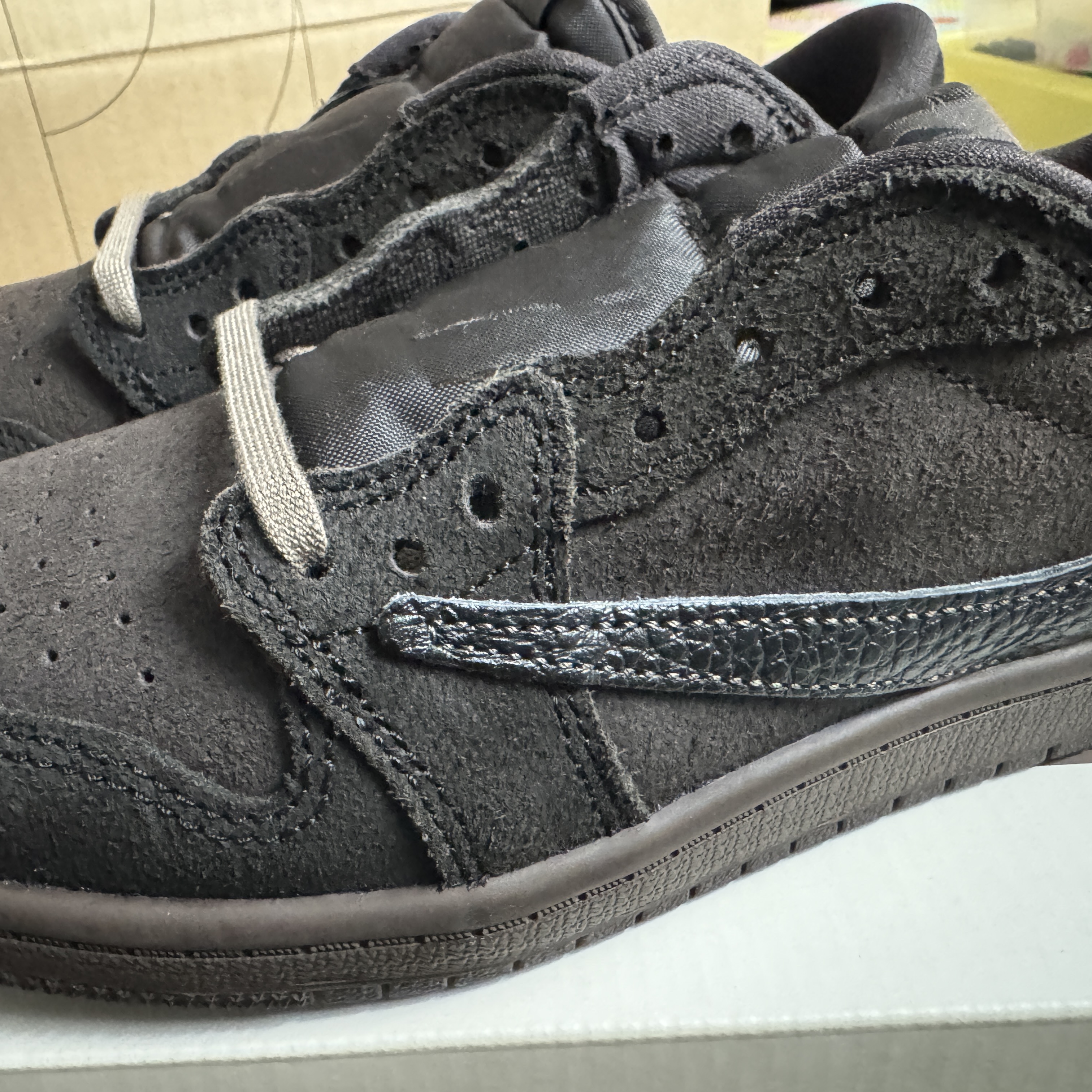 (PS) Jordan 1 x Travis Scott Retro Low OG SP Velvet Brown and Dark Mocha 착용 스타일