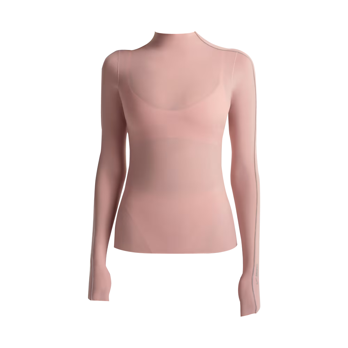 IR5065-662 (W) NikeSKIMS Weightless Layer Mock-Neck Long-Sleeve Top NSKM Himalayan