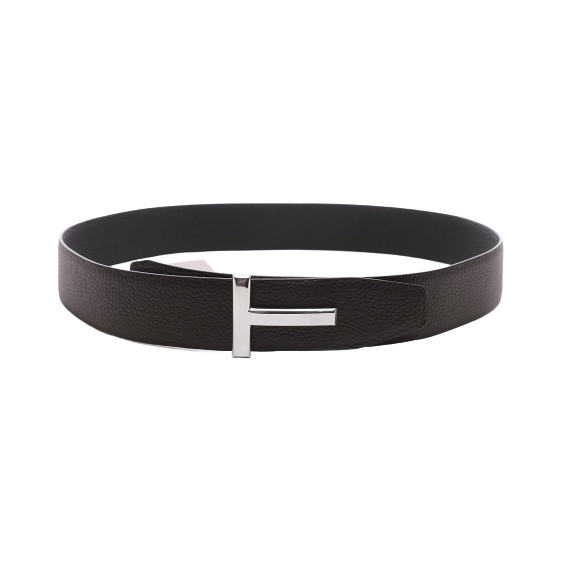 TB178 LCL236S 3BN06 25F [15% 쿠폰] Tom Ford Grain Leather T Icon Belt Brown Black