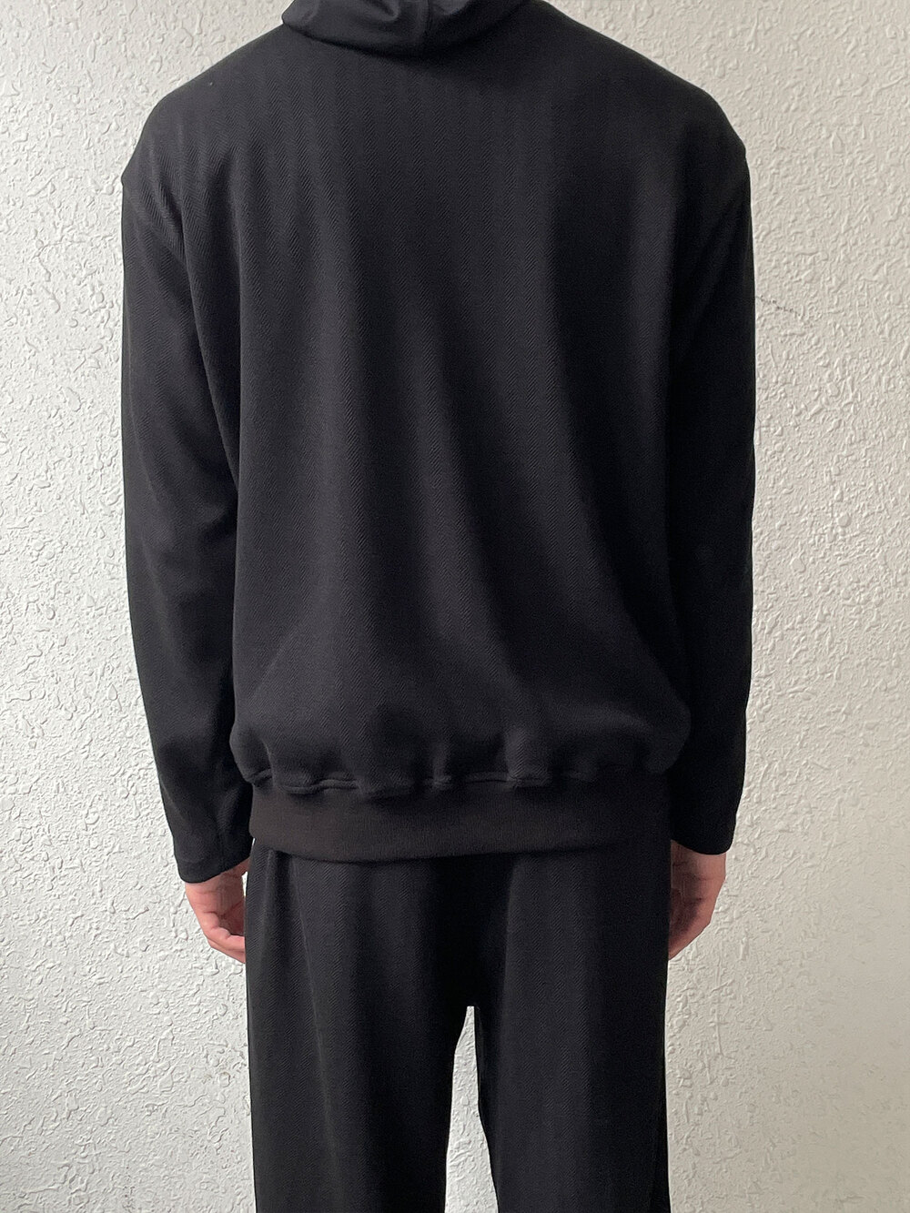키아세 해링본 져지 자켓 블랙(Kiiace Herringbone Jersey Jacket Black) - 5