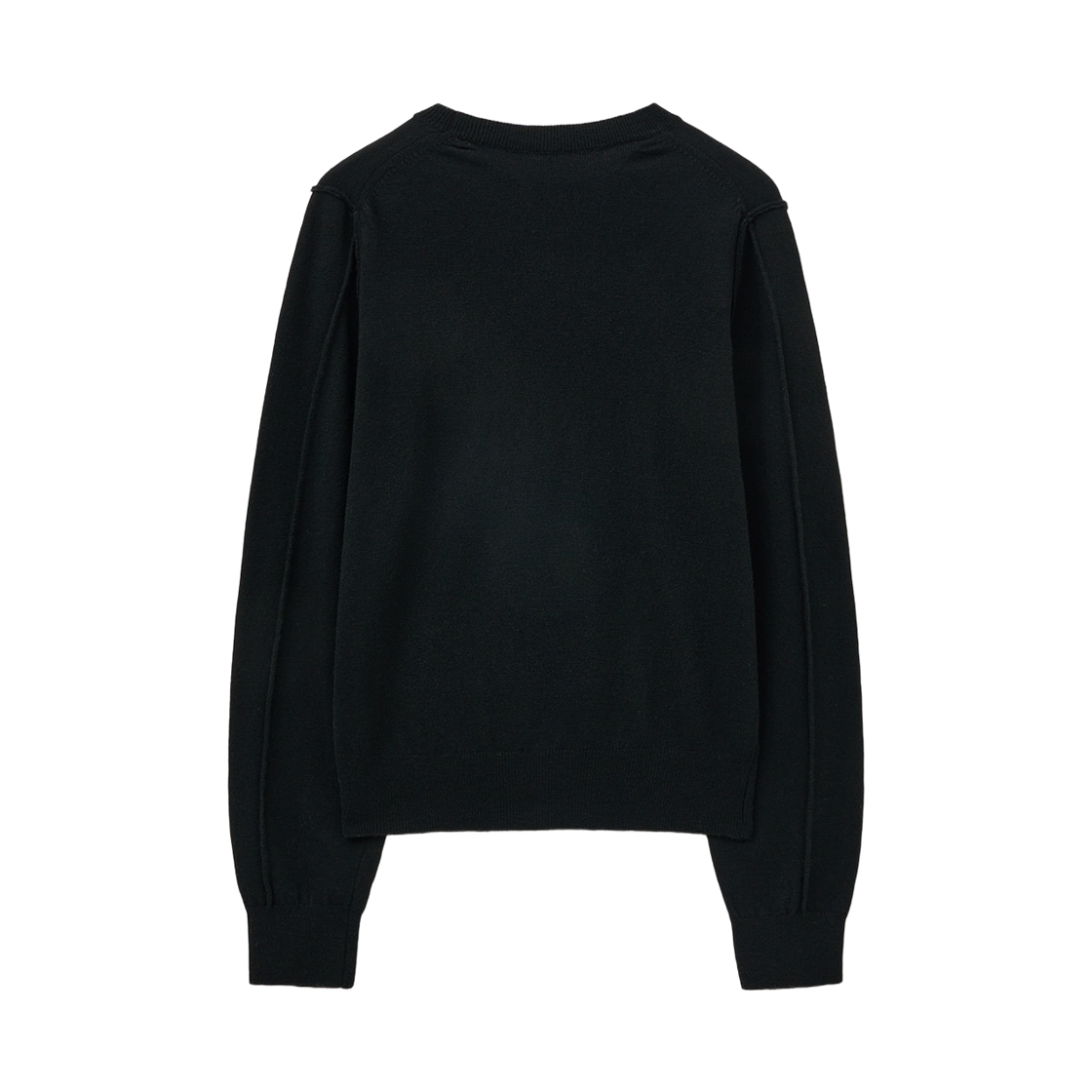 마뗑킴 캐시미어 블렌디드 라운드 니트 풀오버 블랙(Matin Kim Cashmere Blended Round Knit Pullover Black) - 2