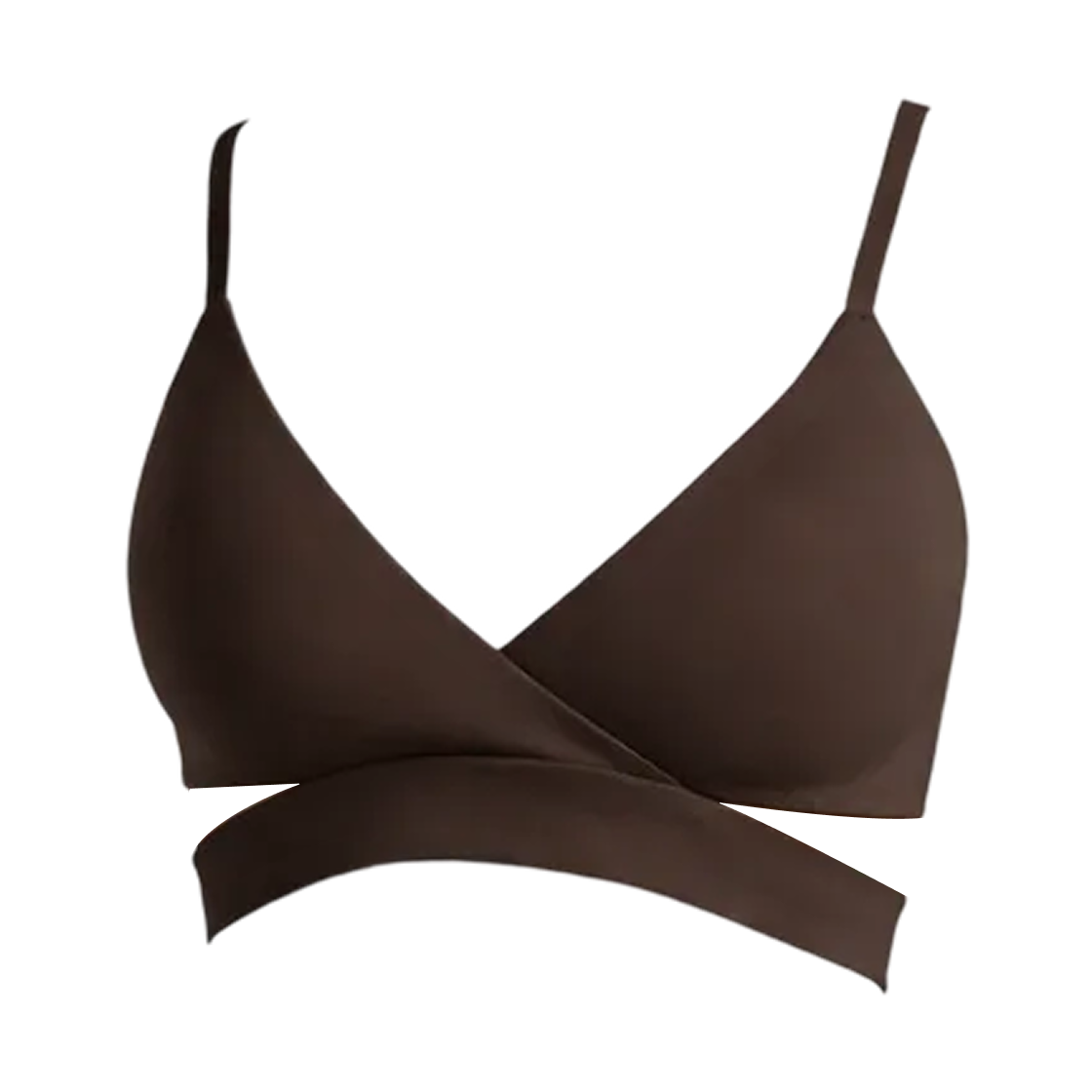 (W) 나이키스킴스 매트 랩 브라 NSKM 다크 세피아((W) NikeSKIMS Matte Wrap Bra NSKM Dark Sepia) - 1