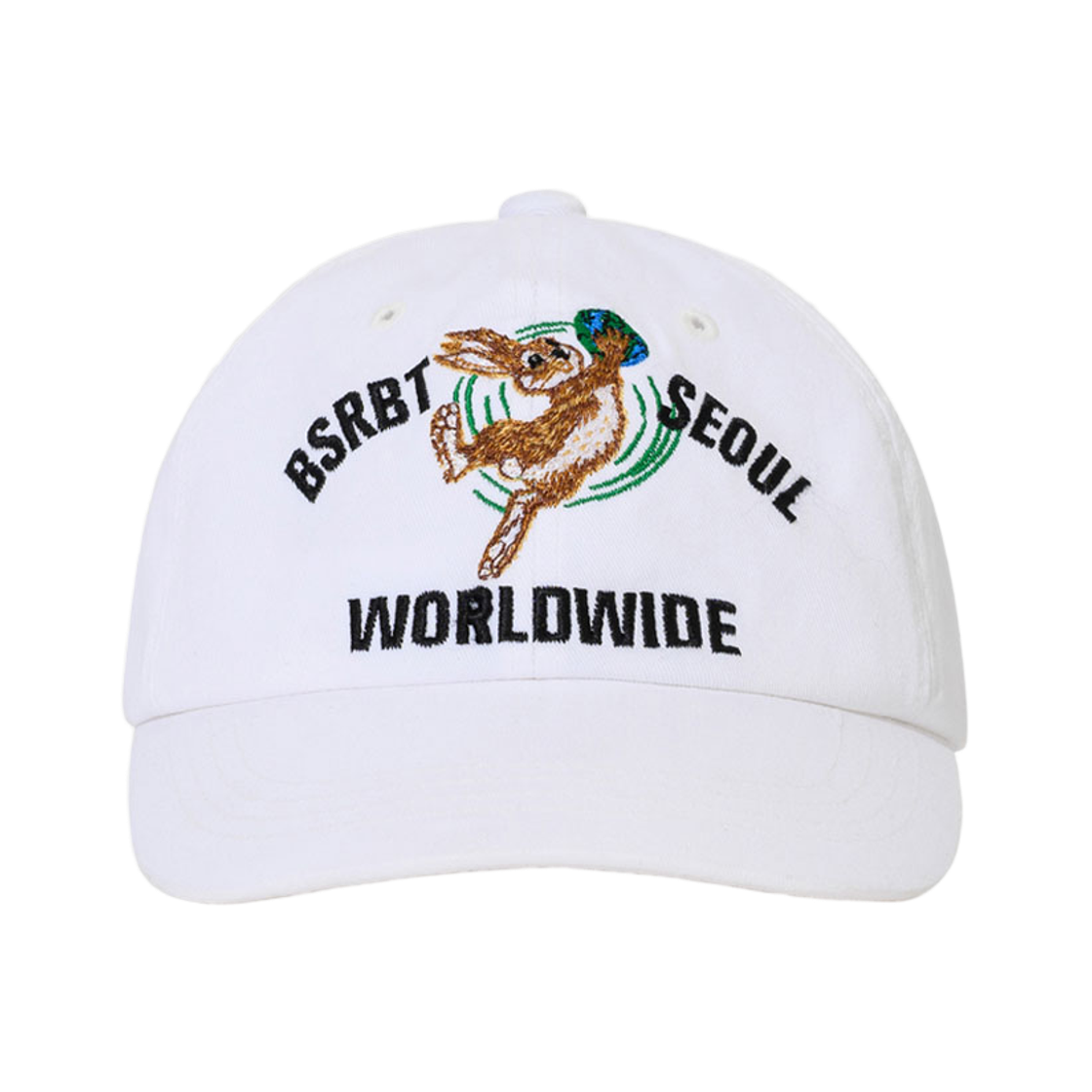BSR2526FWCP014 Bsrabbit Bsrbt Seoul Washed Cotton Cap White