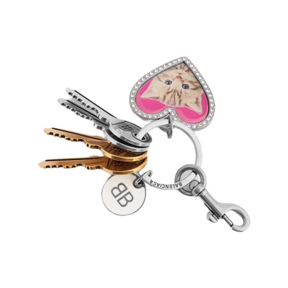 발렌시아가 참 키체인 하트 멀티컬러(Balenciaga Charm Keychain Heart In Multicolored) - 2