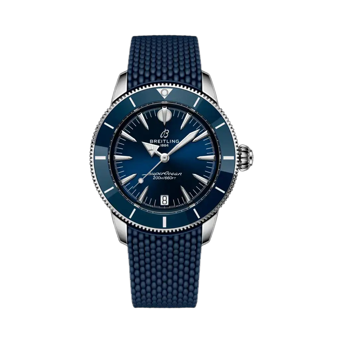 브라이틀링 슈퍼오션 헤리티지 오토매틱 36mm 블루 러버 블루(Breitling Superocean Heritage Automatic 36mm Blue Rubber Blue) - 1