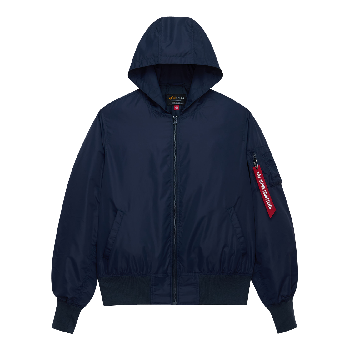 AI26I1000009REB ALPHA INDUSTRIES L-2B Hooded Hunter Flight Jacket Replica Blue