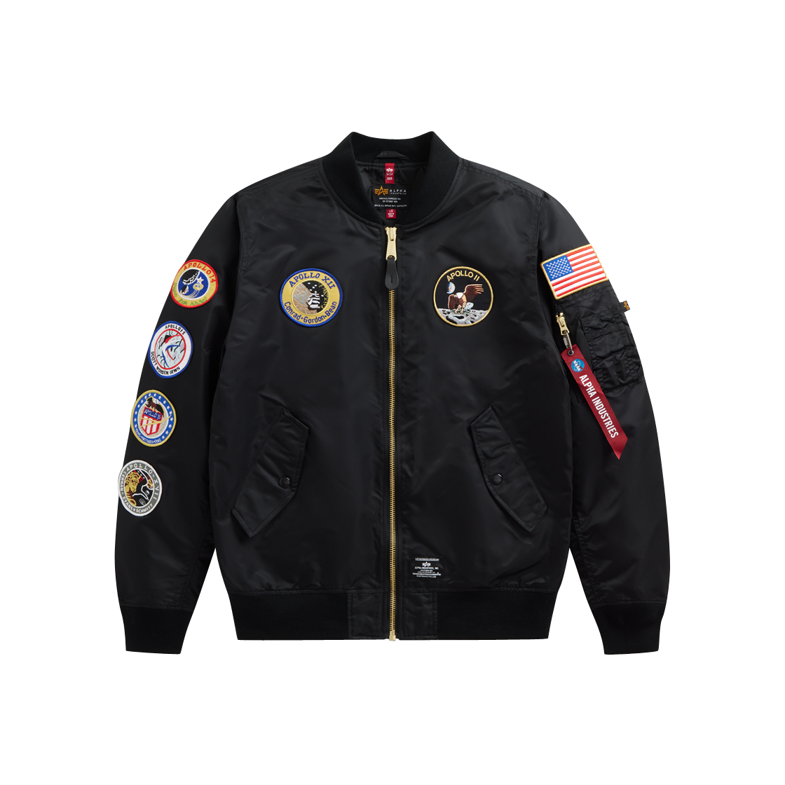 AICOI0000065BLK ALPHA INDUSTRIES L-2B Apollo Gen II Flight Jacket Black