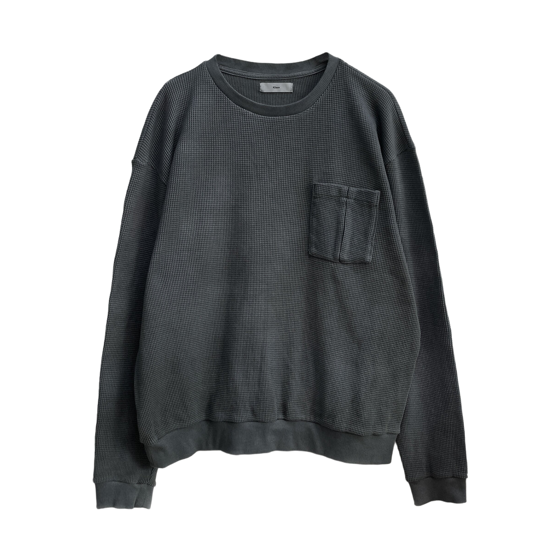키아세 써멀 스웻셔츠 챠콜(Kiiace Thermal Sweatshirt Charcoal)
