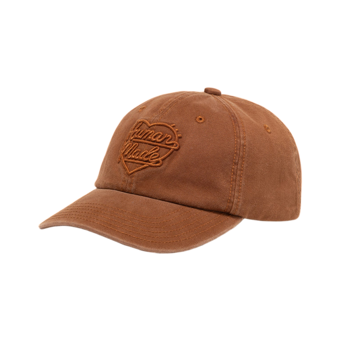 HM31GD021 Human Made 6 Panel Twill Cap Brown