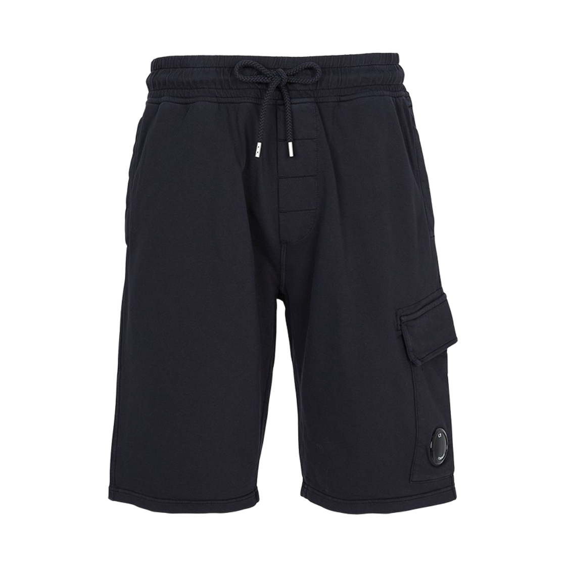 19CMSB704A002246G888 C.P. Company Light Fleece Lens Shorts Total Eclipse Blue - 25FW