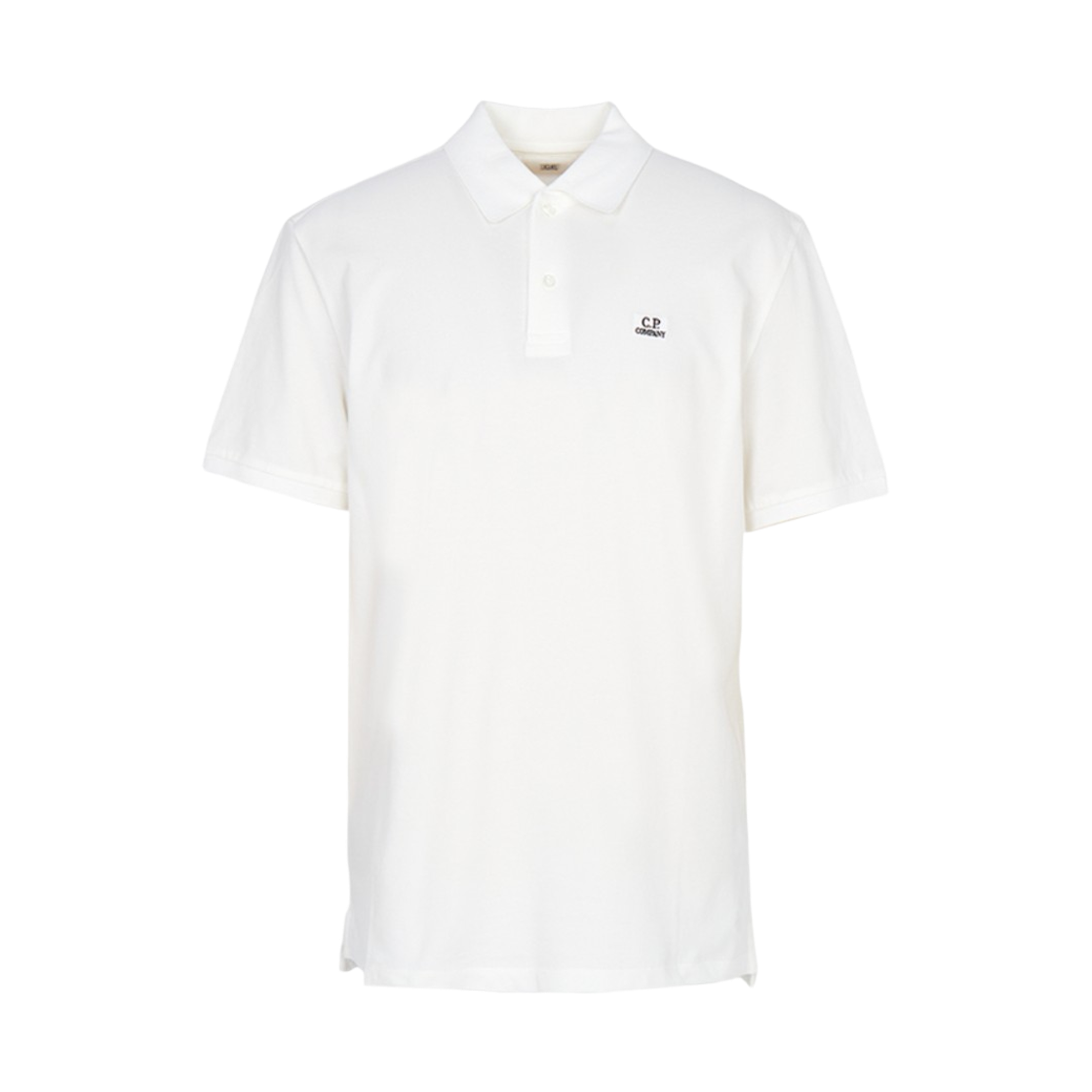 20CMPL108A005263W103 C.P. Company Short Sleeve Polo T-Shirt White - 26SS