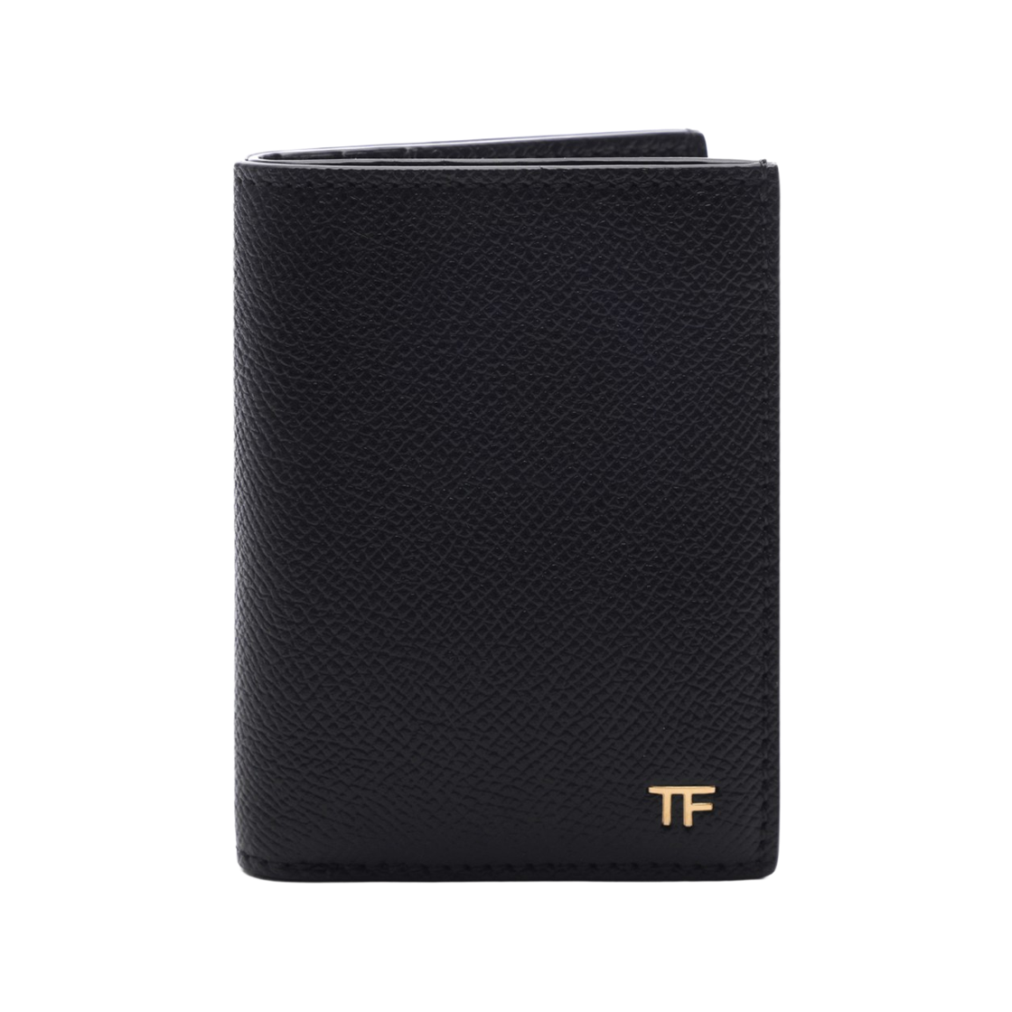 YM279 LCL081G 1N001 25F [15% 쿠폰] Tom Ford Small Grain Leather Folding Card Holder Black