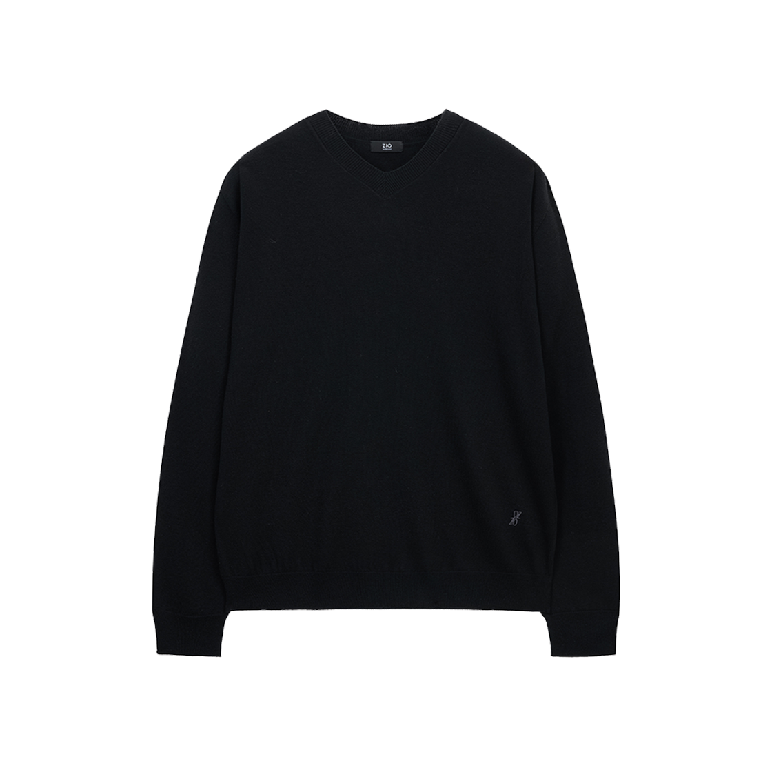 지오송지오 컬렉션 홀가먼트 브이넥 니트 블랙 BI2KT204BK