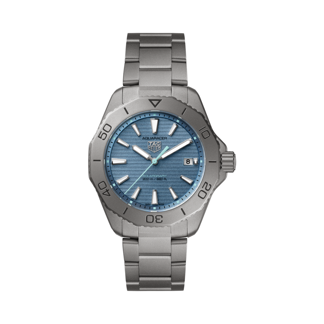 태그 호이어 아쿠아레이서 프로페셔널 200 솔라그래프 쿼츠 40mm 티타늄 블루(TAG Heuer Aquaracer Professional 200 Solargraph Quartz 40mm Titanium Blue)