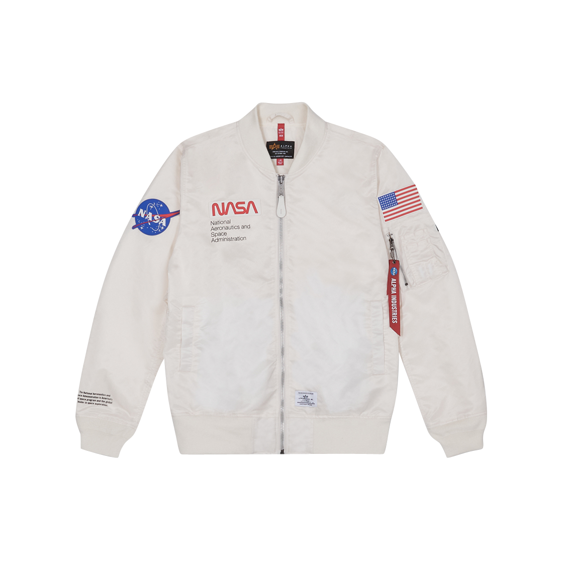 AICOI0000063OFW ALPHA INDUSTRIES L-2B Nasa Gen II Flight Jacket Off White