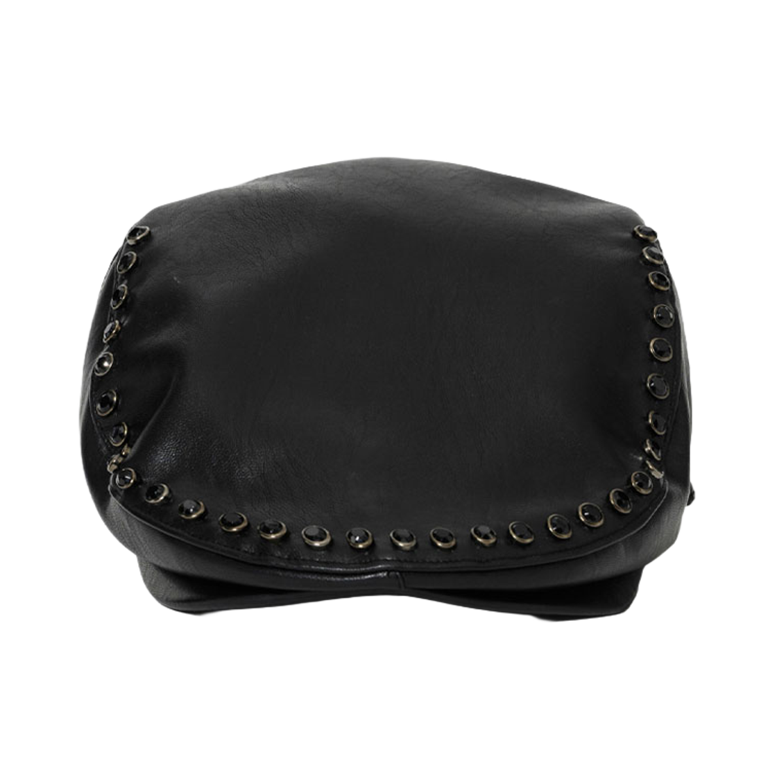 BSR2526FWCP004 Bsrabbit Jeweled Hunting Cap Black Leather