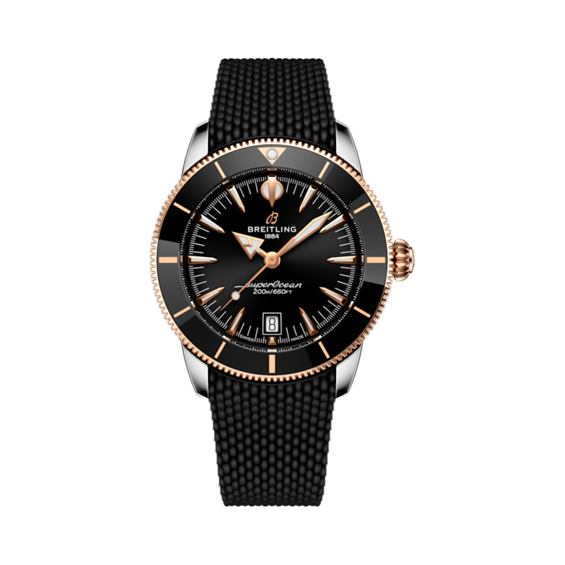 브라이틀링 슈퍼오션 헤리티지 B31 오토매틱 42mm 블랙 러버 블랙(Breitling Superocean Heritage B31 Automatic 42mm Black Rubber Black)