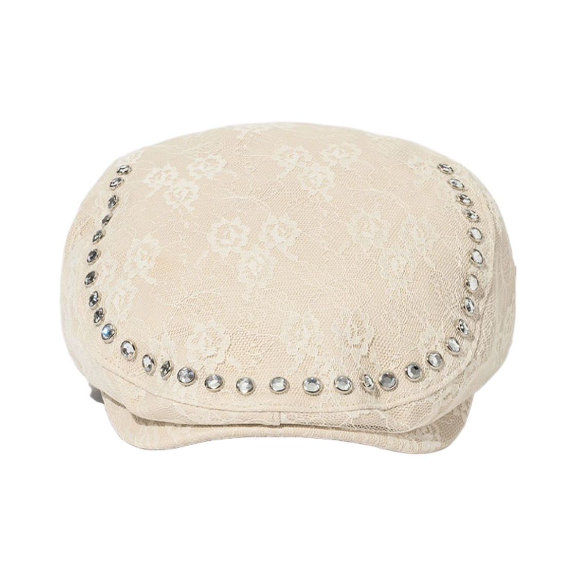BSR2526FWCP006 Bsrabbit Jeweled Hunting Cap Lace Leather