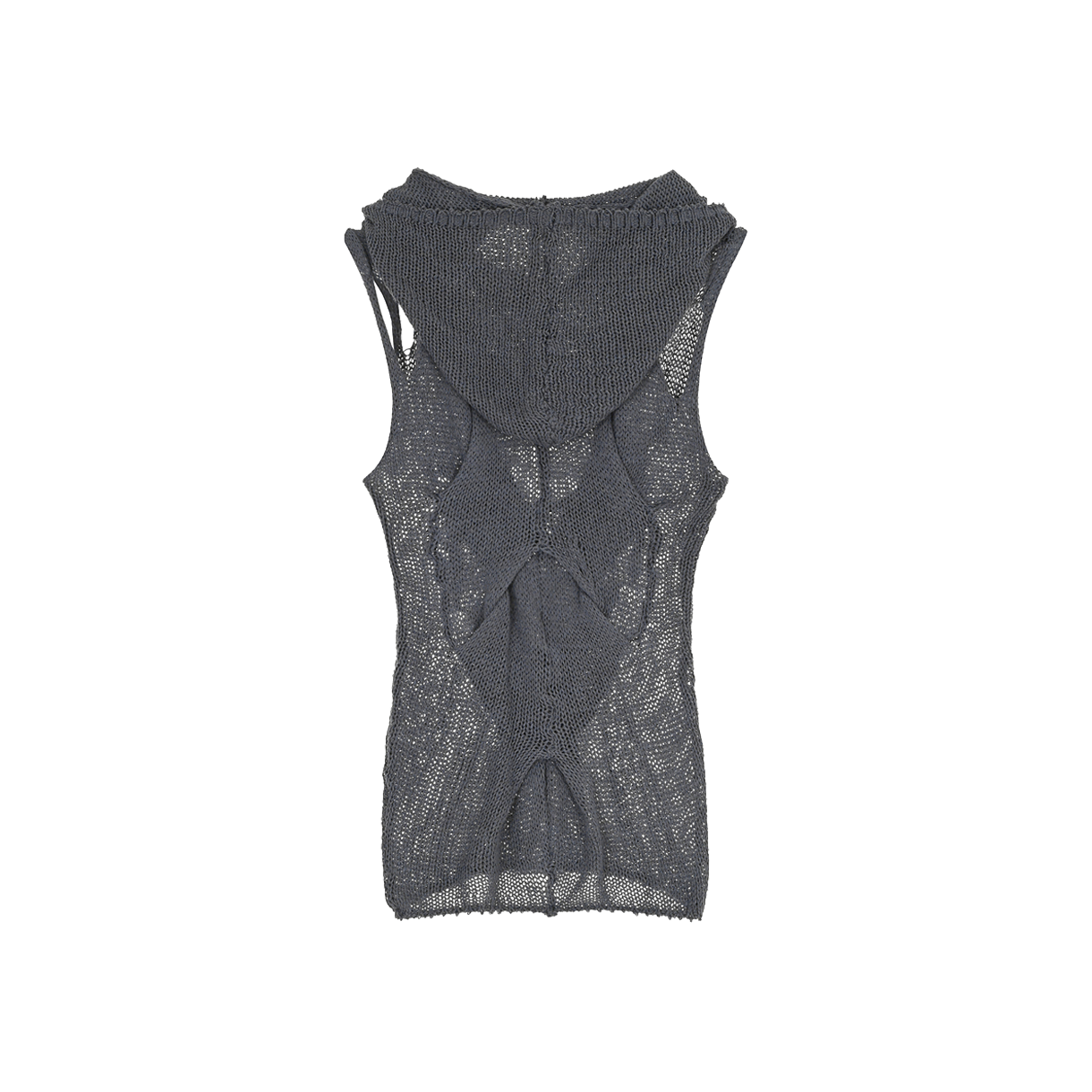 나체 우먼 아웃 인 니티드 슬리브리스 차콜 - 26SS(Nache Women Out In Knitted Sleeveless Charcoal - 26SS) - 2