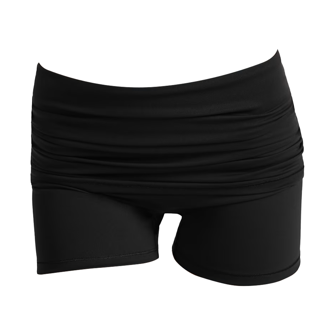 (W) 나이키스킴스 매트 3인치 폴드 오버 웨이스트밴드 쇼츠 NSKM 옵시디언((W) NikeSKIMS Matte 3-Inch Fold-Over Waistband Shorts NSKM Obsidian) - 1