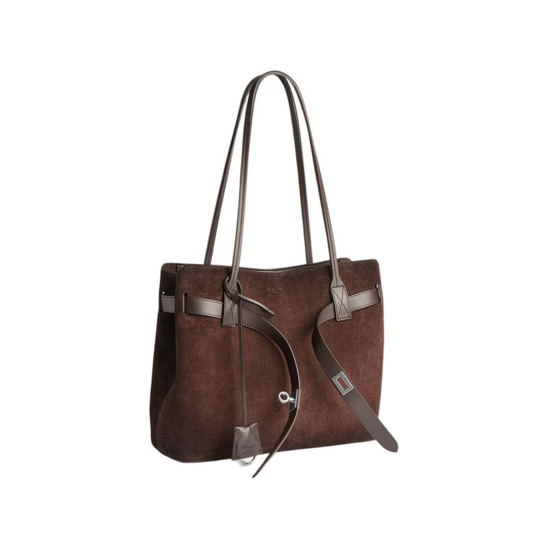 발렌시아가 벨 에어 토트백 미디움 라이트 에스프레소(Balenciaga Bel Air Tote Bag Medium In Light Espresso) - 2