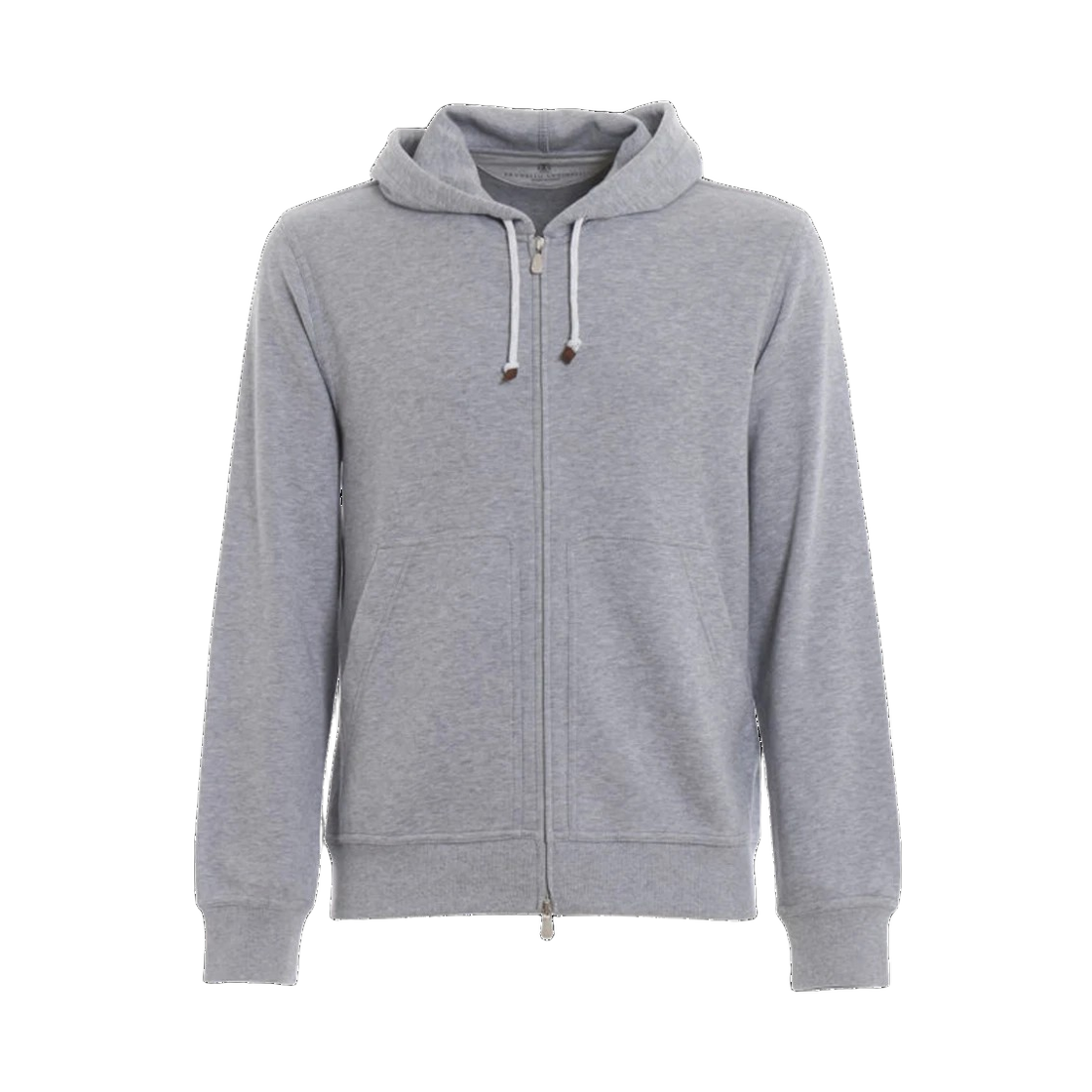 M0T359069G C9300 24S [15% 쿠폰] Brunello Cucinelli Easy Cotton Hooded Zip-Up Light Grey