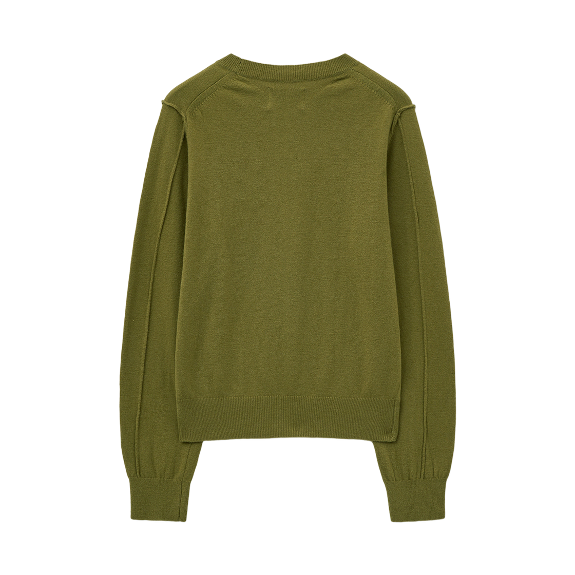 마뗑킴 캐시미어 블렌디드 라운드 니트 풀오버 올리브(Matin Kim Cashmere Blended Round Knit Pullover Olive) - 2