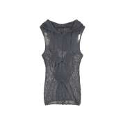 Nache Women Out In Knitted Sleeveless Charcoal - 26SS