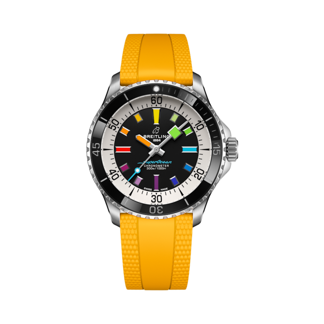 브라이틀링 슈퍼오션 오토매틱 42mm 옐로우 러버 블랙(Breitling Superocean Automatic 42mm Yellow Rubber Black)