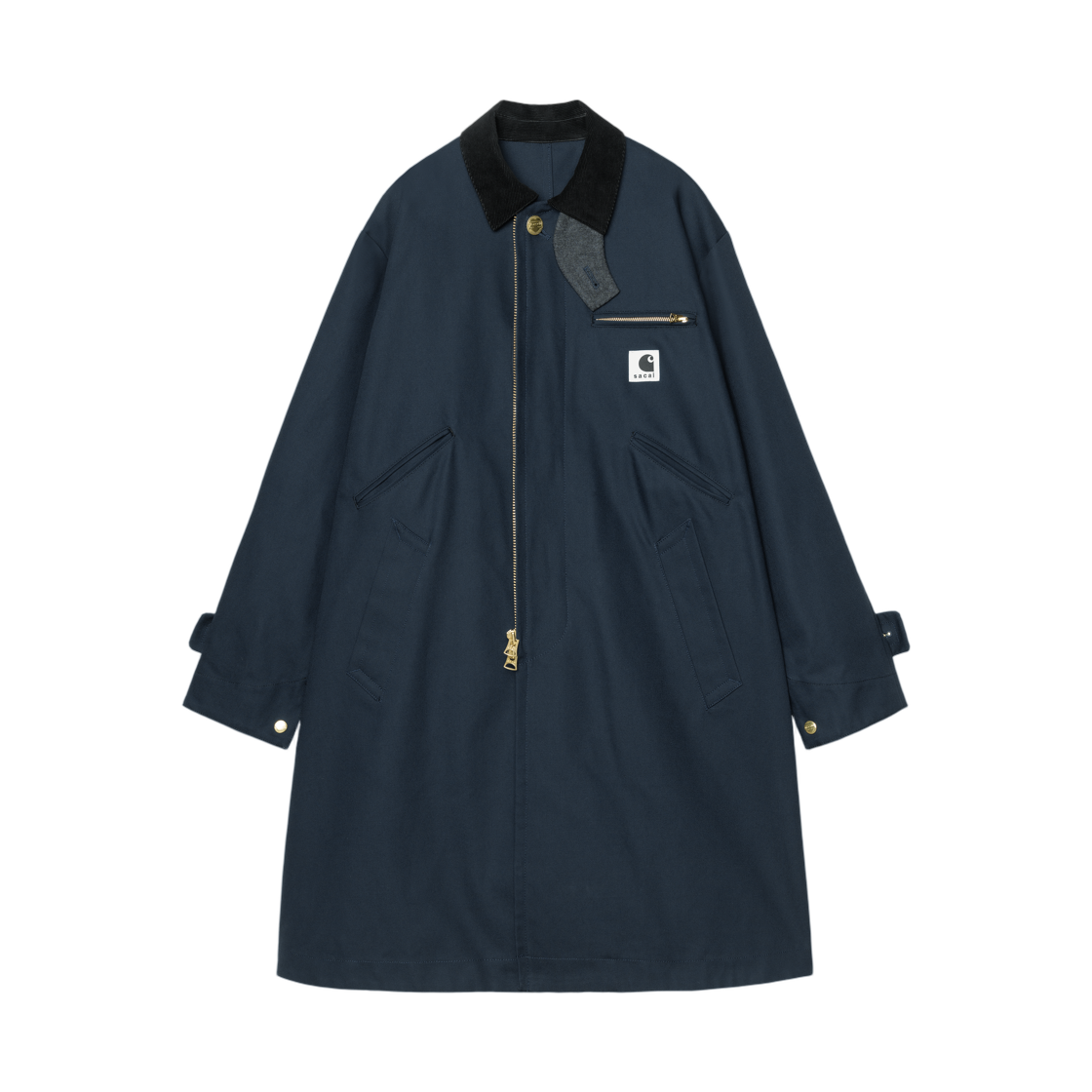 사카이 x 칼하트 WIP 덕 코트 사카이 블루(Sacai x Carhartt WIP Duck Coat Sacai Blue)